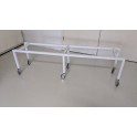 Open carrier table, 160cm with adjusting bolts