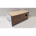 Nesting-box for parakeets
