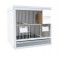 1 cage 60cm wide and 50cm high, with nesting-box for finches